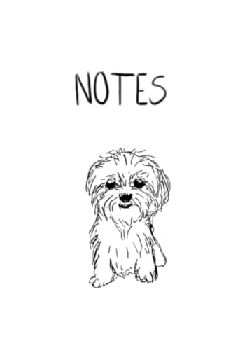 Notes: Notebook with drawings of Coton de Tulear