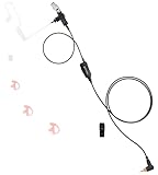 Single Wire Earpiece for Motorola Radios TLK 100 SL300 SL3500e SL7550e SL7580e SL7590e SL7550 SL7580 SL7590 (SL 7000e 7550e 7580e 7590e 7550 7580 7590), In-Lin PTT/Mic, Acoustic Tube Headset