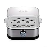 Cuiseur à œufs multifonction : découvrez la commodité de faire bouillir, pocher, brouiller, cuire à la vapeur et faire des omelettes avec ce cuiseur à œufs 6 en 1 qui prépare jusqu'à 6 œufs simultanément pour diverses options de repas.
