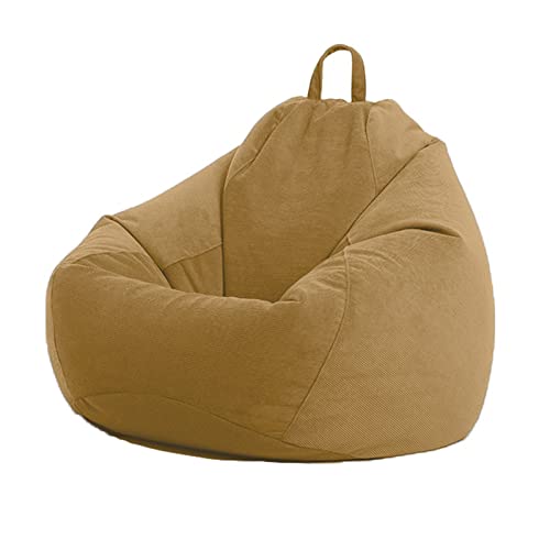 Funda de puf pera soluciona sofa viejo con pana lavable marrón 2