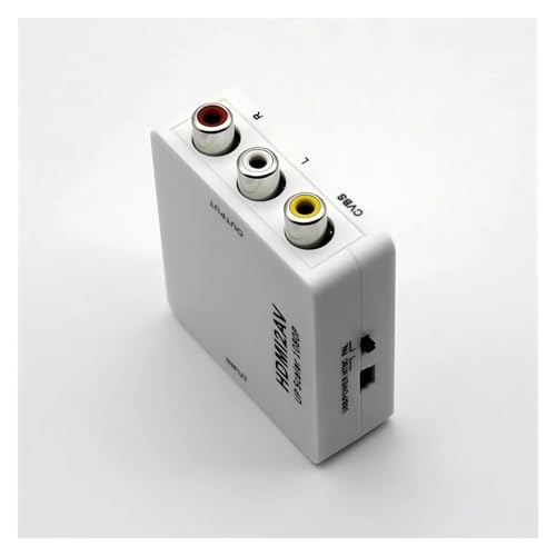 Mini convertidor HDMI a AV adaptador de señal digital a analógica RCA fácil de operar 4