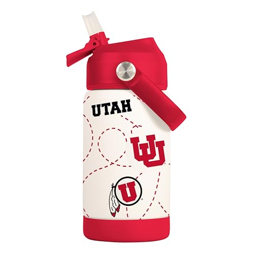 Image of Logo Brands NCAA Mascot Stainless-Steel Kids Bottle -Soft Silicone Mouthpiece, Easy To Carry, Kid-Friendly Design- Great For School & On-The-Go