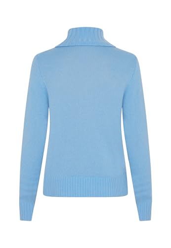 Image of Style & Republic Women's 100% Cashmere Turtleneck Sweater, Regular Fit, Premium Knit Jumper for Autumn, Winter and Spring