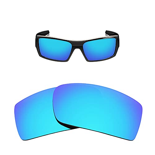 HiCycle2 Verres de rechange pour lunettes de soleil Oakley Gascan OO9014 60 mm avec chiffon de nettoyage, bleu, Oakley Gascan width millimeters