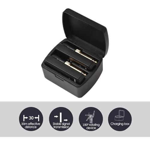M-VAVE WP-8 Sistema de Transmissão Sem Fio, Receptor De Guitarra Elétrica E Transmissor, Bateria Emb