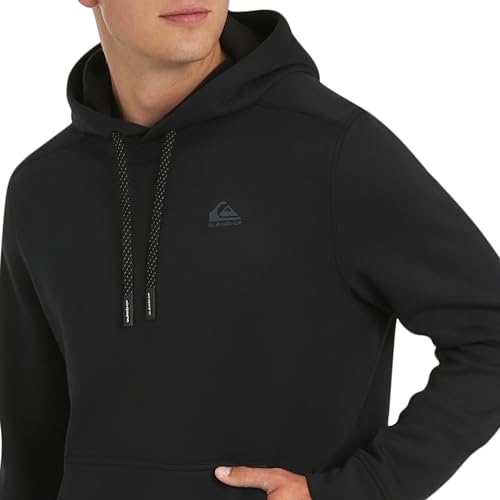 Image of Quiksilver Men's Regular Fit Active Performance Heavyweight Jacquard Mesh and Polar Fleece Pullover Hoodie (S-XL)