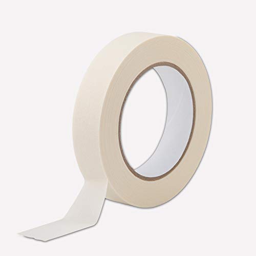 image for Lichamp Masking Tape 1 inch, 2 Pack General Purpose Beige Masking Tape