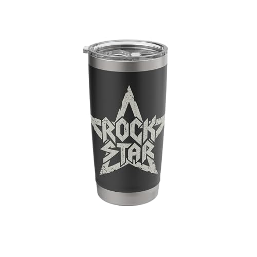 Image of Rockstar Rock N Roll Rock Music Lover Electric Guitar Stainless Steel Insulated Tumbler