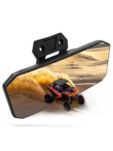 Image of ZIDIYORUO UTV RZR Rearview Mirror, 11 inchx 4.2 inch Extra Large SXS Convx Center Rearview Mirror Compatible with RZR PRO XP / 4,Turbo R /4 2020 2021 2022 2023 2024 2025 2026, RZR XP 1000 2024 2025 2026