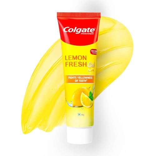 Image of Colgate Active Salt Lemon Toothpaste , Pack of 200g Germ-Fighting Colgate Toothpaste With Active Natural Salt & Lemon For Fighting Sticky Germs & Yellowness Giving Healthy White Teeth & Tight Gums