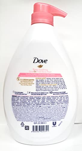 Dove Rebalancing Go Fresh Body Wash, Rose Soothing Scent, Aloe Vera Microbiome Gentle, 33.8 Ounce Pump Bottle #TOP1