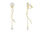 PHNIBIRD 桜 イヤリング レディース 人気 揺れる 金属アレルギー対応 落ちない 花 イヤリング 痛くない 浴衣 和風 可愛い エレガント クリスマスプレゼント 女性 誕生日 プレゼント