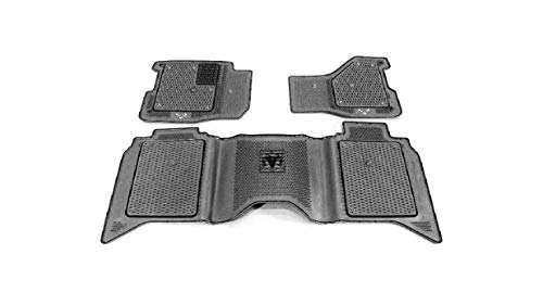Mopar Ram Laramie Longhorn Crew Cab Front&Rear Black Floor Mats New Oem #TOP1