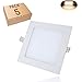 Produktbild Yafido 5er Led Panel Ultraslim Einbauleuchte 12W ersetzt 70W Halogen 3000K 960 Lumen Eckig Spot Deckenlampe 230V Flach Einbaustrahler mit Teriber Nicht-dimmbar Ø170 x 11 mm