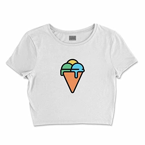 Bdwtswi-100390-XL T-Shirt Blanc Coupe Courte pour Femme