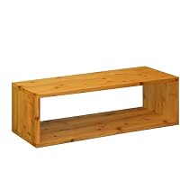 ✡️ シェルフ 飾り棚 幅90cm 杉板 Amazon｜WOODPRO ロの字 四角 ラック 幅90cm 高さ26cm 奥行30cm ハニー
