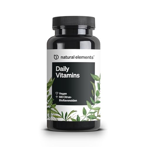 Daily Vitamins – 120 Multivitamin Kapseln – alle wertvollen Vitamine A-K – perfekt für Sportler – vegan, hochdosiert, ohne unnötige Zusätze – in Deutschland produziert & laborgeprüft