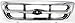 Grille Assembly Compatible with 1998-2000 Ford Ranger Chrome Shell/Painted Gray Insert 2WD XLT Model