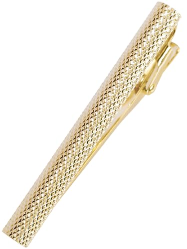 [TAVARAT] Tie Clip Tie Clips for Men Knurling Black Silver Tie Bar Tie Pin Tps-095