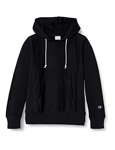 [チャンピオン] スウェットシャツ パーカー 長袖 裏毛 10oz 定番 シーズンレス リバースウィーブ(R) フーデッドスウェットシャツ CW-P101 レディース ミッドナイトブラック M