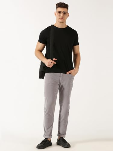 Image of Thomas Scott Men Mid Rise Slim Fit Corduroy Chino Pants