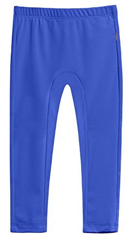 Made in USA Girls Swimming Suit Bottom Leggings Long Jammer Shorts for Pool or Beach with SPF50+ Sun Protection, Royal, 6