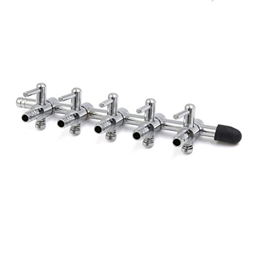 Uxcell 2Pcs Stainless Steel 5 Way Air Flow Branch Outlet Control Valve For Aquarium #TOP1