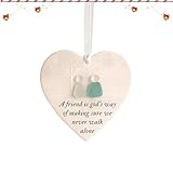 de de mar, Recuerdo de corazón de la Amistad, Colgante artístico para Mujeres, Hija, Mejor Amiga, Hermana, día de la Madre, cumpleaños, Boda, Navidad