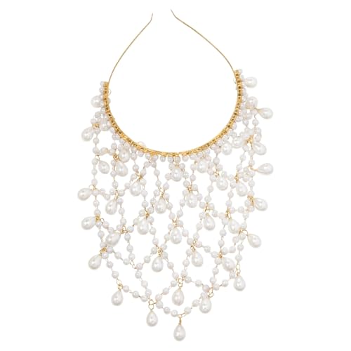 Accessoire de cheveux avec pendentifs vintage et chaîne de tête perles