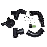 Crankcase Breather Hose Pipe Valve Kit For VW Passat Audi A4 1.8L 06B103221P 06A103213F 035103245A
