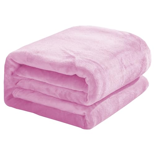 Couverture pour lits et canapés rose pour des soirées cocooning