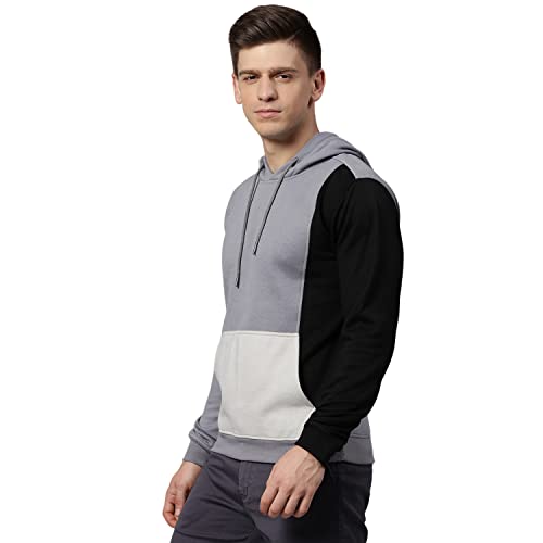 Image of HIGH Star Men's Fleece Colorblock Hooded Sweatshirt