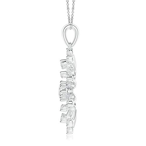 Pendant Necklace with 18" Chain, 1.50ct Brilliant Round Cut, Sunburst Pendant, Colorless Moissanite Diamond, 925 Sterling Silver, Pendant Necklace Great for Gift Or As You Want2