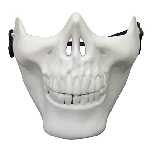 Máscara de Halloween Máscara de Esqueleto de Calavera Protector de Cara Completa para Fiesta de Disfraces de Cosplay Fiesta de Disfraces de Halloween - Protector de Cara Completa, Esqueleto de Cala