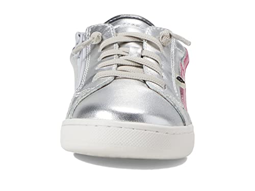 Old Soles Girl's Bolty Runner (Toddler/Little Kid) Silver/Rich Silver/Fuchsia Foil Eu 24 (Us 8 Toddler) M #TOP5