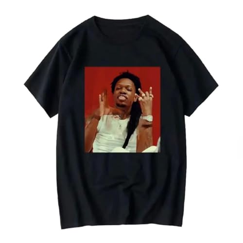 Moneybagg Yo Red Background Hip Hop T-Shirt Black M
