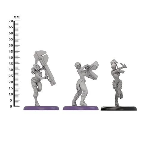 Kit de figuras modelo resina 30mm, 2 piezas sin armar miniatura 3