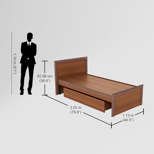Image of Interio by Godrej Adriana Single Size Engineered Wood Bed