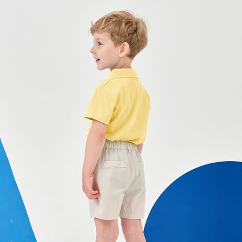 Image of Volunboy Baby Boy Summer Clothes Short Sleeve Polo Shirts Shorts Set Pique Beach Outfits