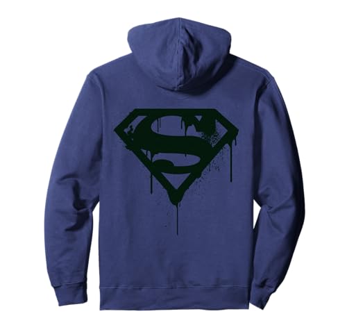 Logotipo de DC Superman + Doomsday Graff Sudadera con Capucha
