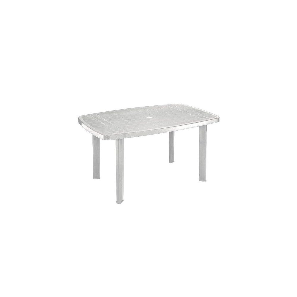 Varios Mesa Oval 140X90 Resina Faro Blanca