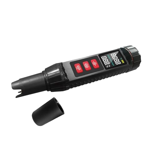 Bwuikim Analizadores de medidor de agua, detector de alta precisión para piscinas, bebidas, acuarios, probador digital duradero de piscinas