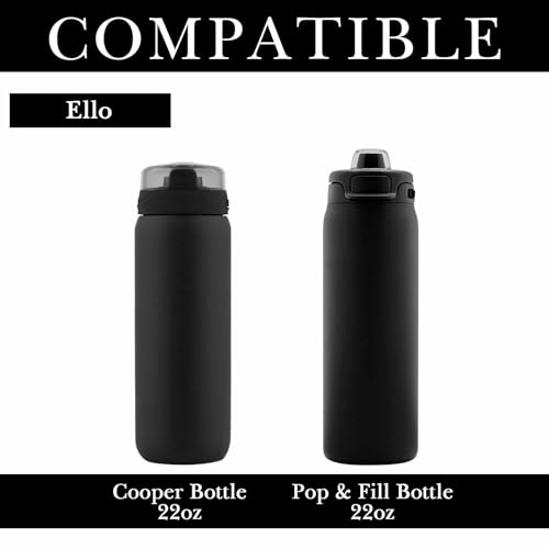 Bouteilles d'eau lot de 2 en silicone noir pour éviter les rayures - 3