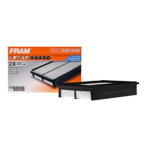 FRAM Extra Guard CA9898 Replacement Engine Air Filter for Select Mazda Models, Provides Up to 12 Months or 12,000 Miles Filter Protection
