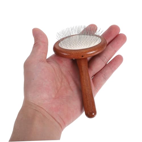 Peine para perros de madera con púas largas que elimina nudos sin tirones 4