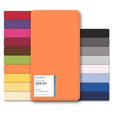 Drap-housse CelinaTex Lucina Orange Cover