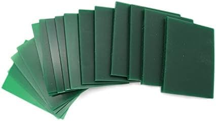 Harpra Jewelry Carving Wax Block - Dark Green Hard Sliced Casting Wax Plate for Engraving Gold and Silver Jewelry - Perfect for Artisans and Students (3mm)