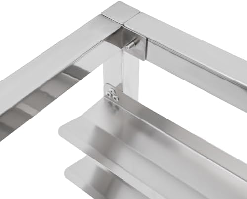 5-Tier Heavy-Duty Bun Pan Rack, 21"x13"x18" - Commercial Bakery Cooling Rack for 6 Half Sheet Pans, 3" Spacing for Optimal Airflow & Storage Efficiency