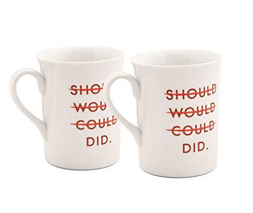 Image of Hitkari Potteries Coffee Mugs Set of 2 | 350ml Coffee Cups & Mug for Women | Home & Kitchen Porcelain Coffee Mugs for Morning & Evening | Food Grand Tea Cups for Gift Birthday