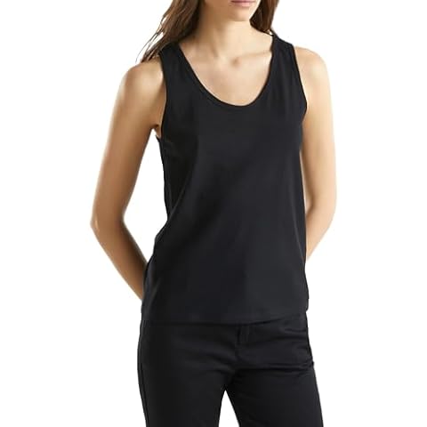 United Colors of Benetton Women's Black Tank Top Cover